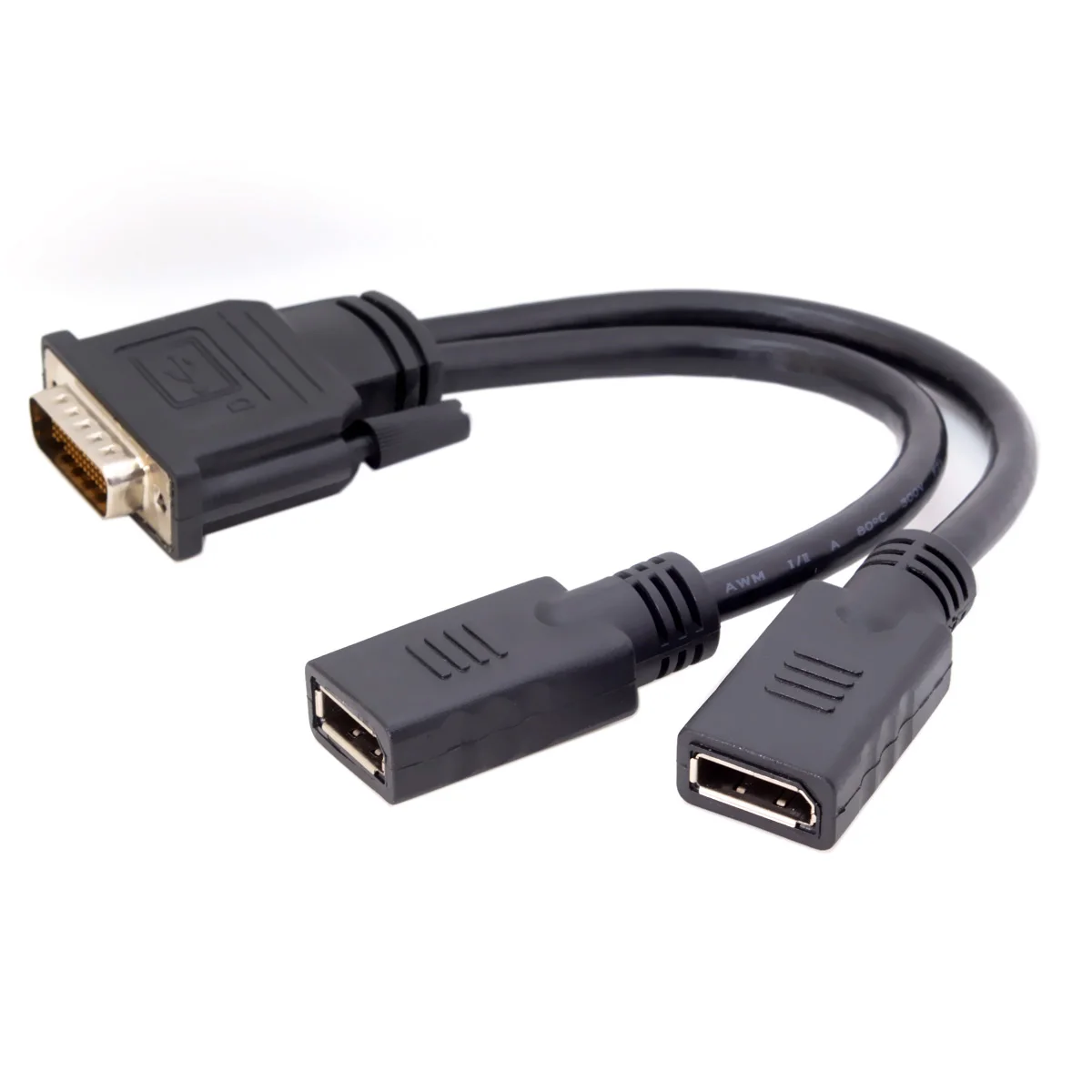 Xiwai Dual DP Displayport Female  to DMS-59Pin Male Splitter Extension Cable for PC Graphics Card