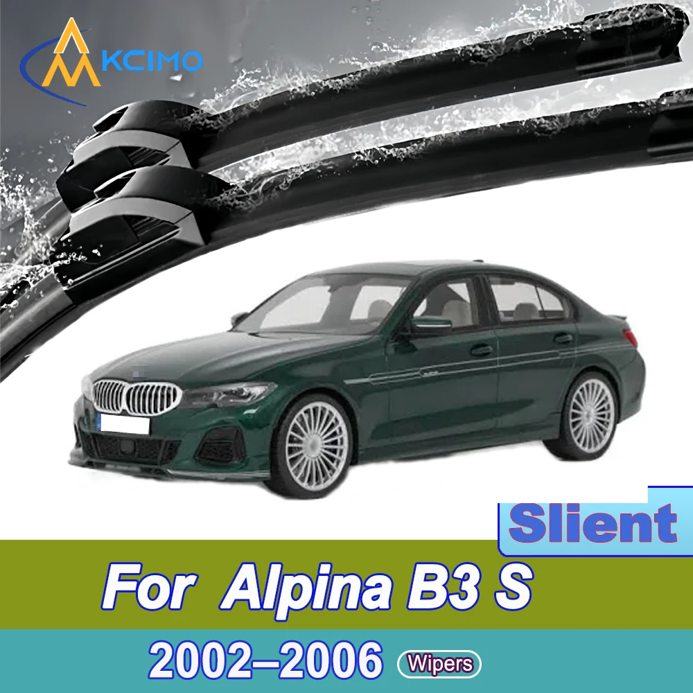 

2pcs Quiet Beam Wiper Blades for Alpina B3 S E46 2002-2006 Silent Windshield Wipers with Quick Installation