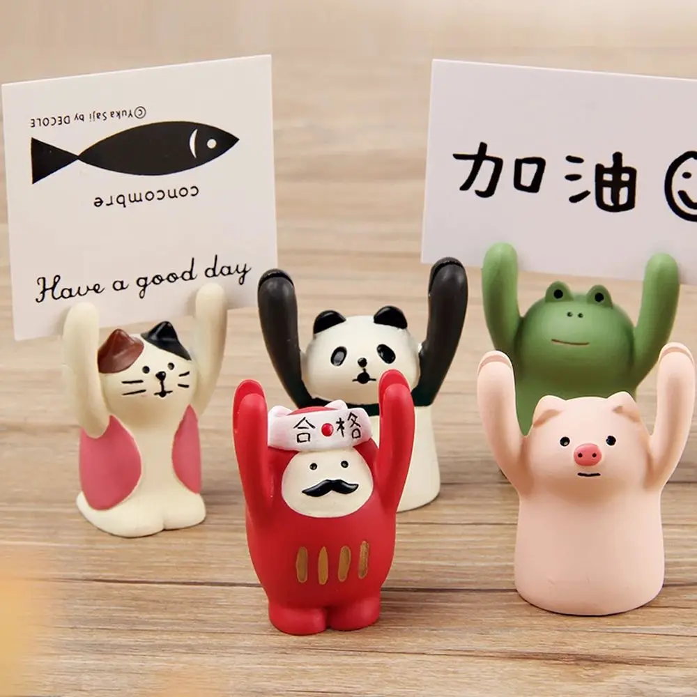 School Creative Picture Clip Panda Pig Message Photo Holder Memo Clip Card Holder Photo Clip Memo Holder