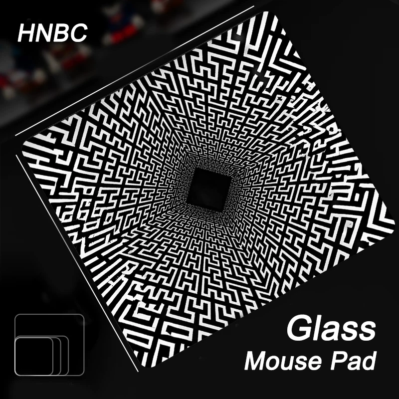 

Minimalist Art Line Tempered Photovoltaic Glass Gaming Mouse Pad - Ultra-Smooth Surface for FPS eSports & Office Home Desk Use