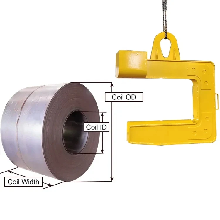 Crane Spare Parts Heavy Type C Type Steel Coil Lifter Hook 5T