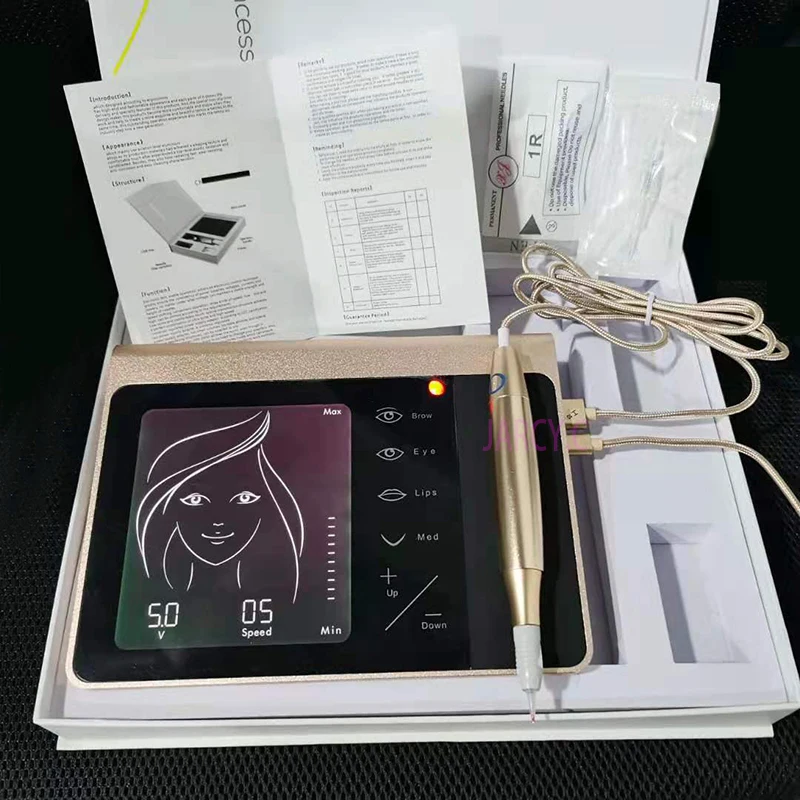Machine de tatouage pour maquillage semi-Permanent, stylo pour sourcils et lèvres, moteur rotatif, Kit de Machine de tatouage, dispositif de Micropigmentation machine a ecrire a dragees dermographe maquillage permanent