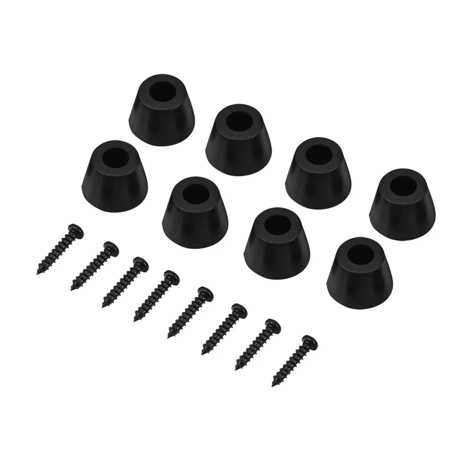 4 Pairs 30x20mm Anti-Vibration Rubber Feet Pads for speaker & Guitar Amplifier with Screws