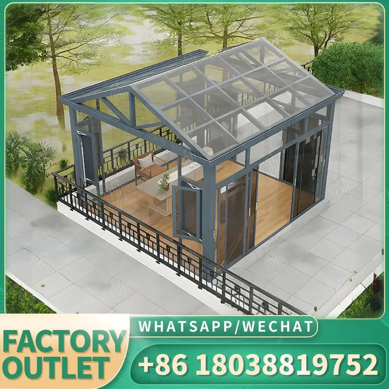 

Customized 4 Season Prefab Aluminium Modular Solar Structures Outdoor Steel Glass Enclosures For Patio Garden Balcony Global Pre