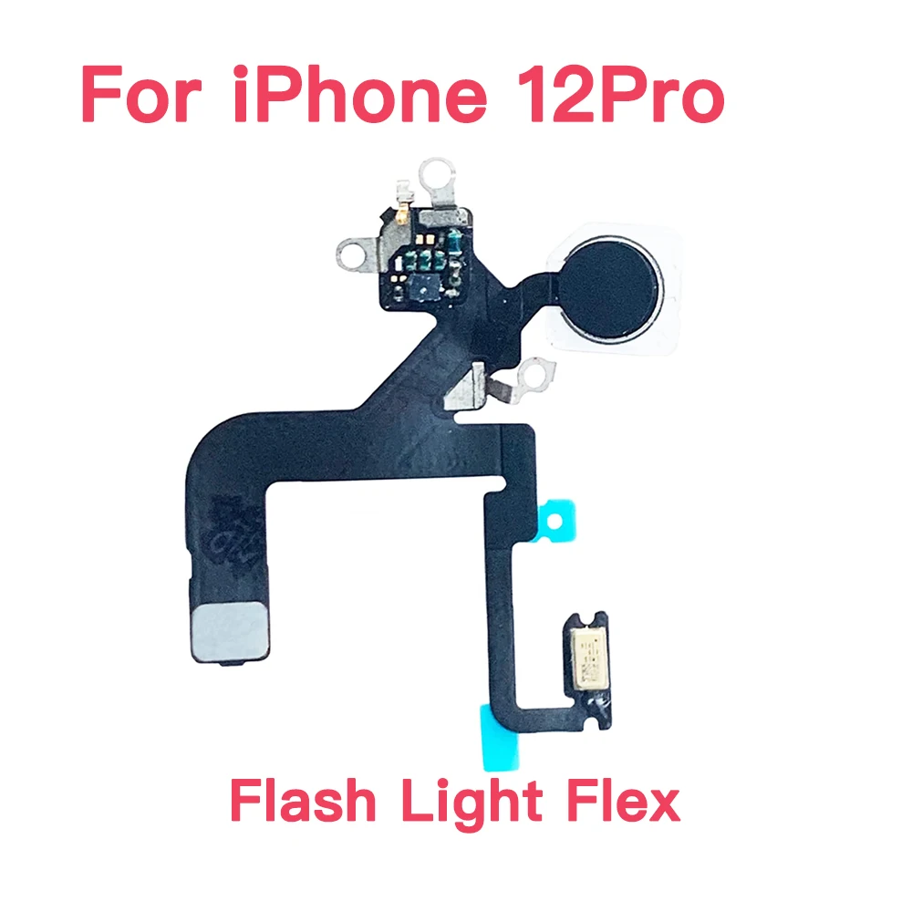 Led Flash Light Flex Cable Replacement For iPhone 12 Mini Pro Max With Microphone