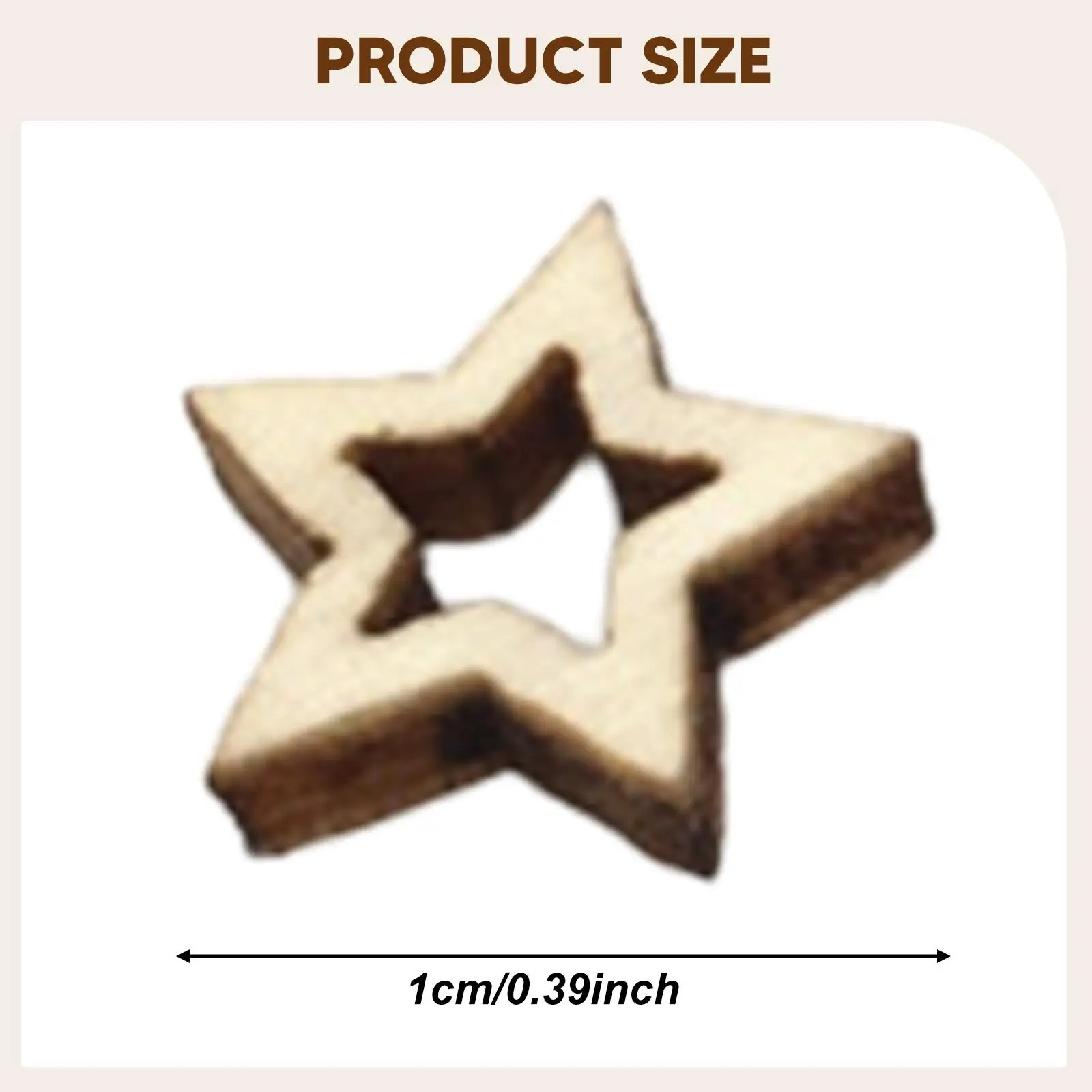 Estrellas huecas de madera, recortes de madera de primera calidad para pintura en el aula, álbum de recortes, coronas florales, juego de bloques artesanales creativos