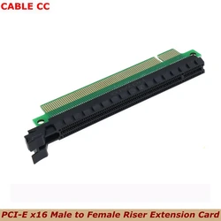 1PCS/LOT Riser PCI-E x16 Pcie Pci Express 16x Male to Female Riser Extension Card Adapter Converter for 1U 2U 3U IPC Chassis