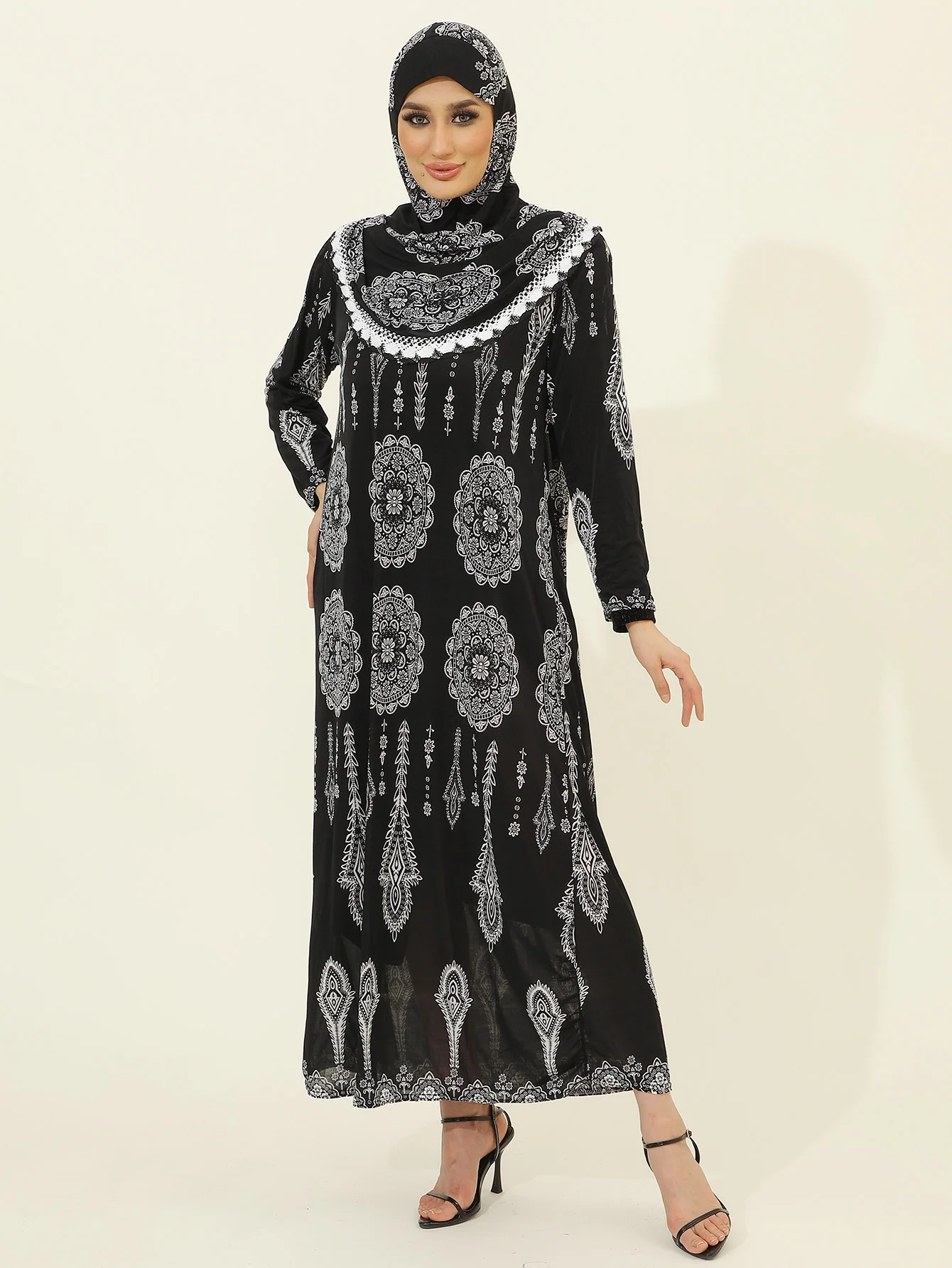Modest Abayas & Hijabs for Women | Islamic Dresses & Prayer Attire | Hajj Essentials Collection，Suitable For , Prayers, Home & O