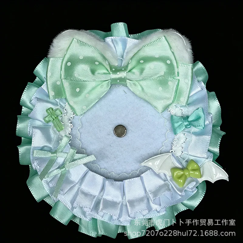 Cute Cat‑Style Lace Badge Tray, Anime Ita‑Bag Decor Accessory Perfect for Small‑Capacity Ita‑Bag Pocket Decoration