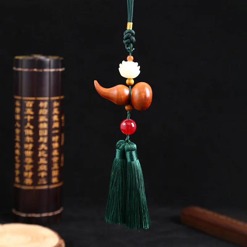 gourd Lucky Charm Pendant Home Car Decor Car Rearview Mirror Hanging Car accessories safety symbol gourd rearview mirror pendant