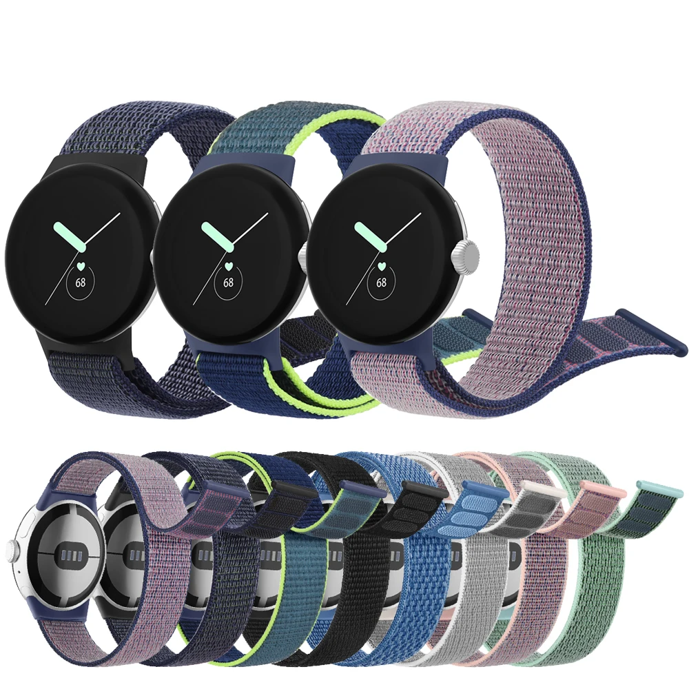 Nylon band voor Google Pixel horlogeband Horlogeband Ademende polsband voor Google Pixel horlogeband Slimme horlogeband armband