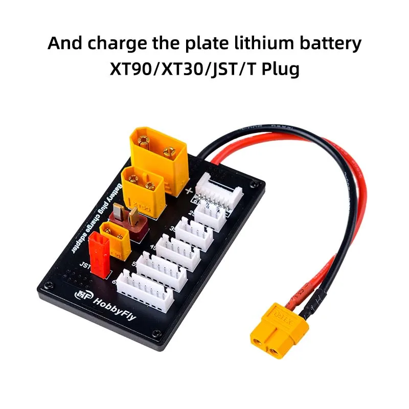 

1PCS XT90, XT30 JST T plug, XT60 parallel charging board lithium battery charging adapter for model aircraft B6/D6 charger