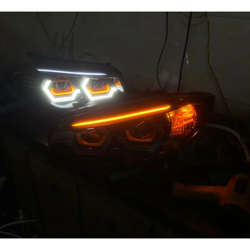 

Светодиодные фары для BMW 1 серии E81 E87 E88 E82, модифицированные OSS DRL фары с функцией поворотника, автомобильные аксессуары