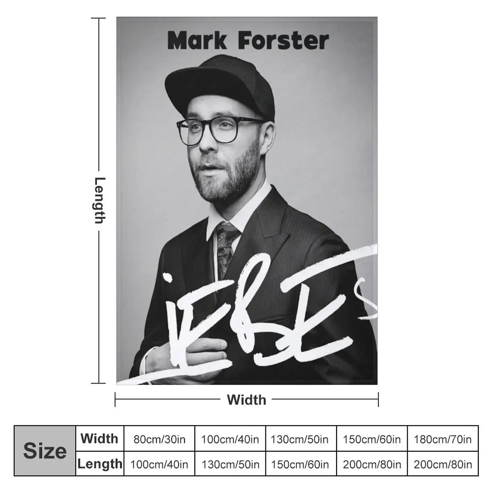 Mark Forster - Liebe Album Throw Blanket Personalized Gift Soft Big Summer Beddings manga Blankets