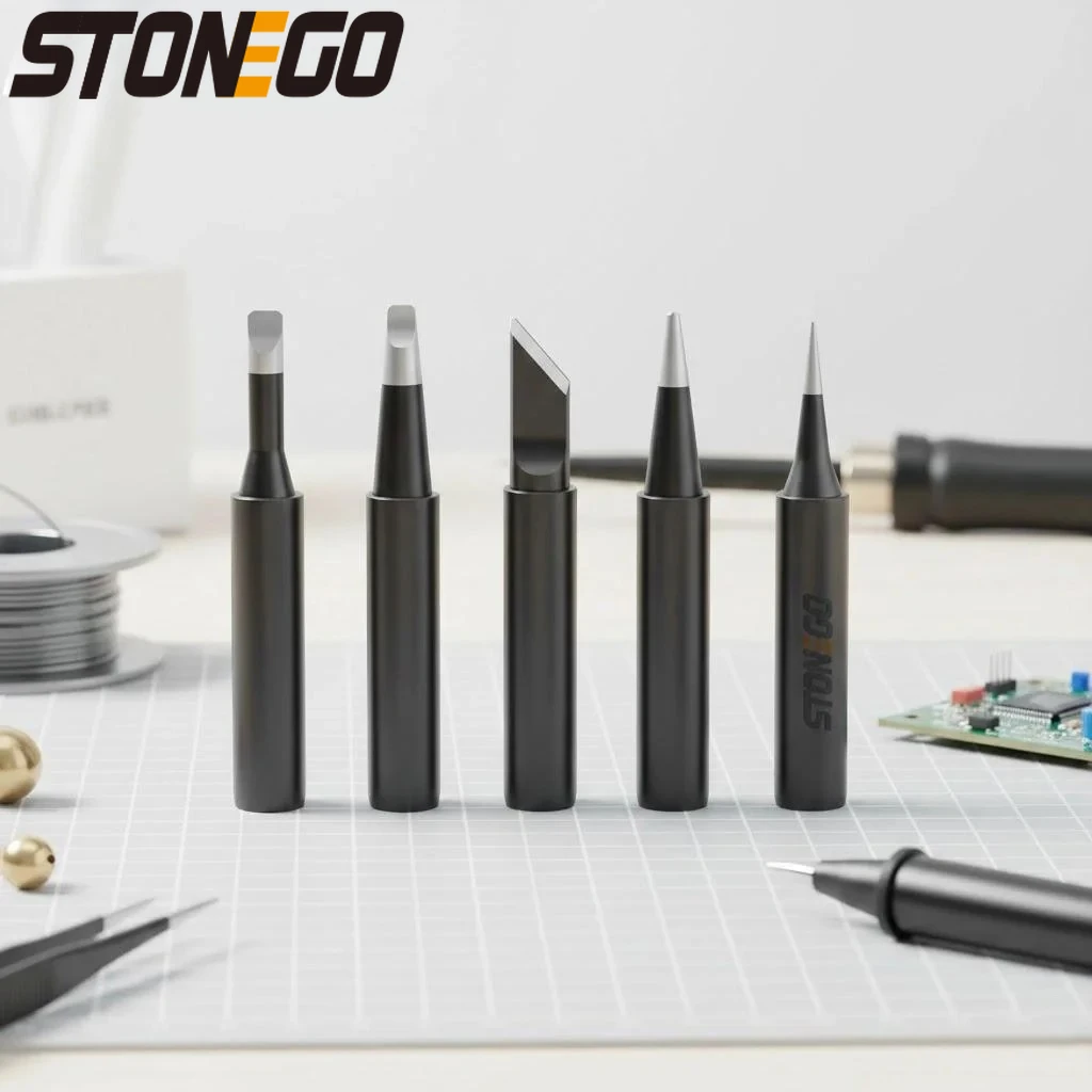 

Alloy Coated Soldering Iron Tips Replacement 900M 936 937 938 969 8586 852D High Precision Durable