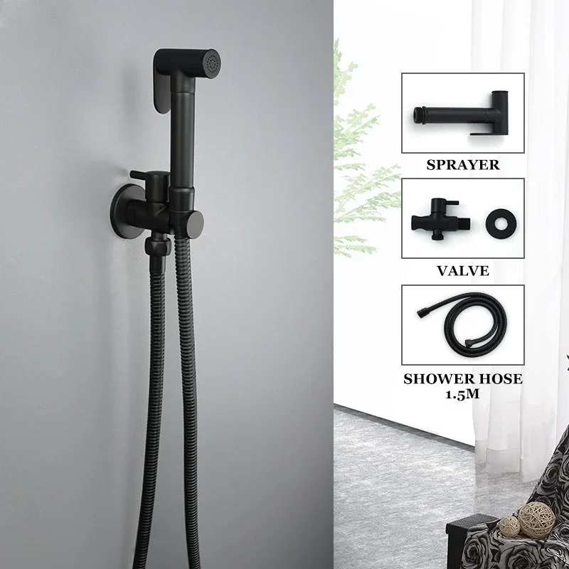 

Brass Body Toilet Spray Gun Faucet Toilet High Pressure Flush Washer Household