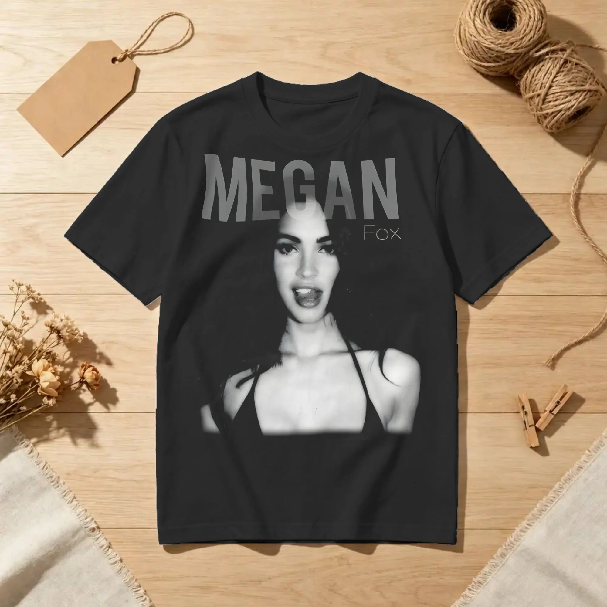 Camiseta Megan Fox Slay para homens e mulheres, roupa de algodão, camisetas divertidas de manga curta, gola redonda, camiseta plus size.