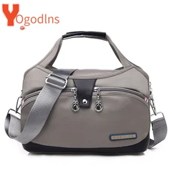 Yogodlns Nylon Shoulder Women's Bag Waterproof Handbag Large Capacity Crossbody Bag Fashion lady Handle Bag Multifunction Purse
