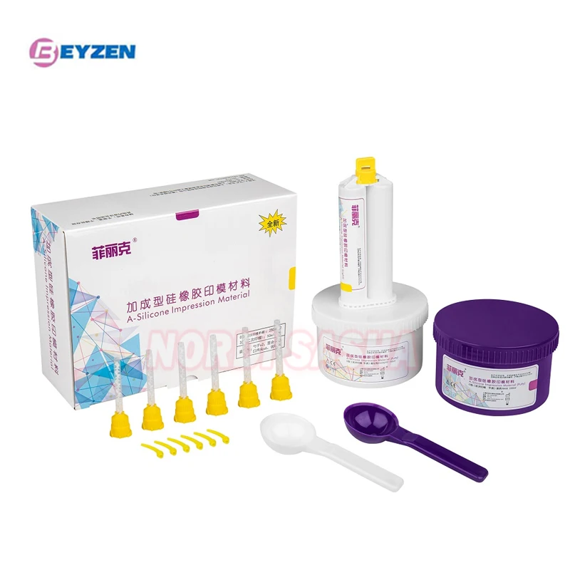 

BEYZEN A-Silicone Impression Material O-Type Initial Impression Hand Adjustment Base +Catalyst Dental Putty &Light Body