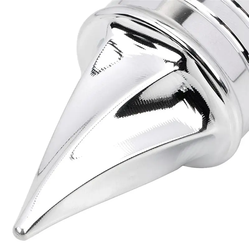 Plain Chrome Front Axle Cap Nut Covers For Electra Street Glide Dyna Low Rider 3