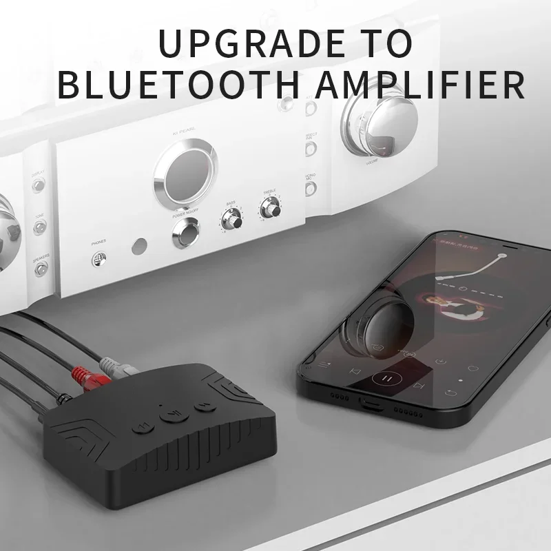Bluetooth 5,3 аудиоприемник 3,5 мм AUX RCA USB стерео музыка беспроводной адаптер поддержка U-дисков воспроизведение для автомобильного комплекта усилитель динамика