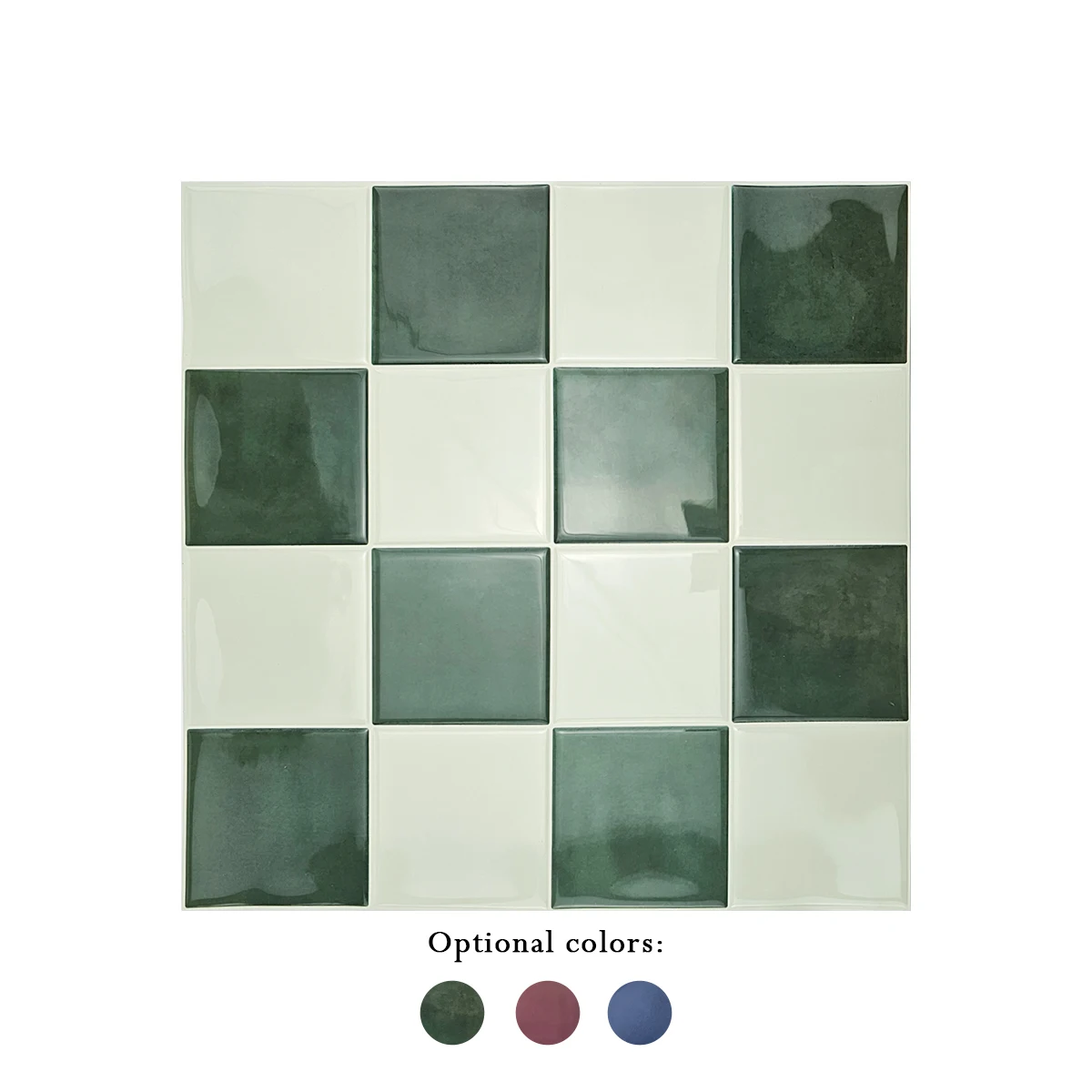 10/30 PC 3D Mozaïek Stijl Zelfklevende Wandtegel Keuken Backsplash Geschikt voor Keuken Wanddecoratie Vierkant 10,5" x 10,5"