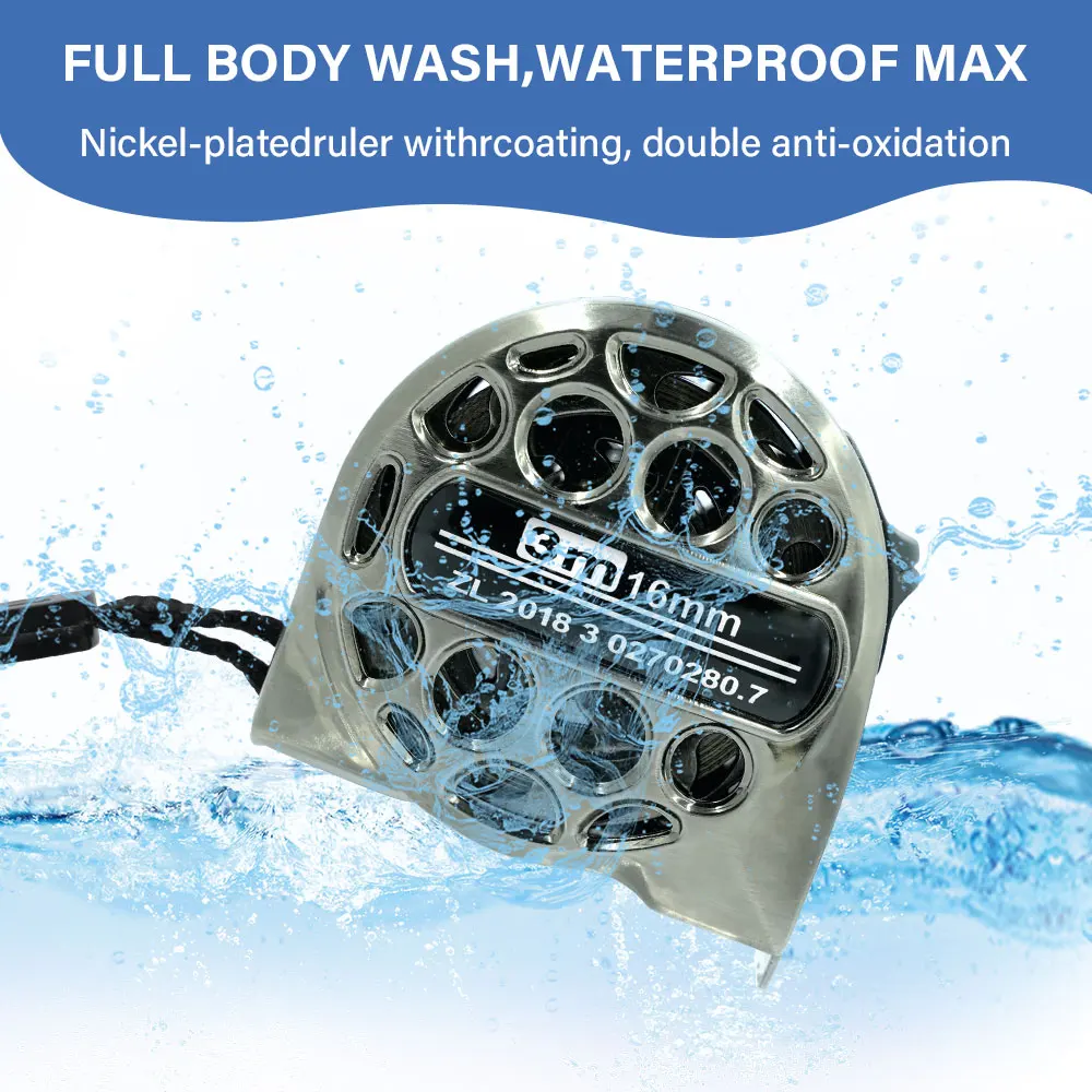 

Портативная рулетка из нержавеющей стали, водонепроницаемая, устойчивая к коррозии, высокоточная, с метрической шкалой, измерительный инструмент