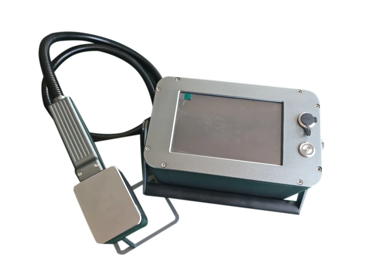 ハンドヘルドファイバーレーザーマーキングマシン、ポータブル金属彫刻機、ステンレス鋼、アルミニウムに適しています