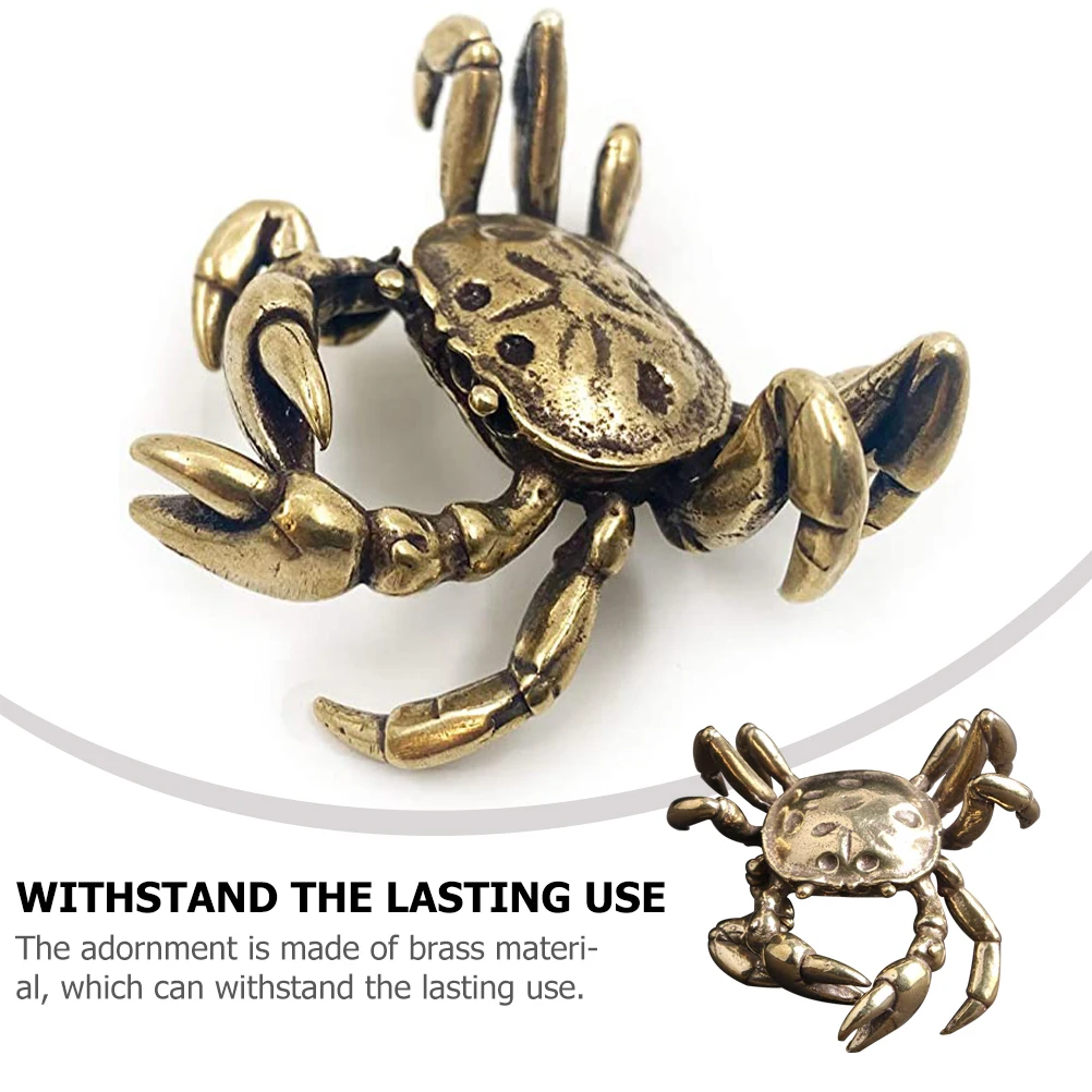 

Brass Crab Statue Figurine Figurines Decor Vintage Decorative Objects Statues Home Table Ornaments
