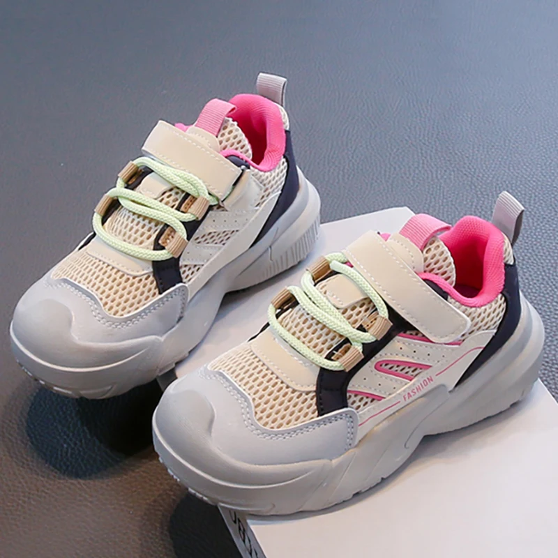 

Autumn Sport Shoes For Childre Mesh Breathable Teenager Kid's Sneakers Soft-soled Outdoor Boy's Running Shoes Casual Footwear