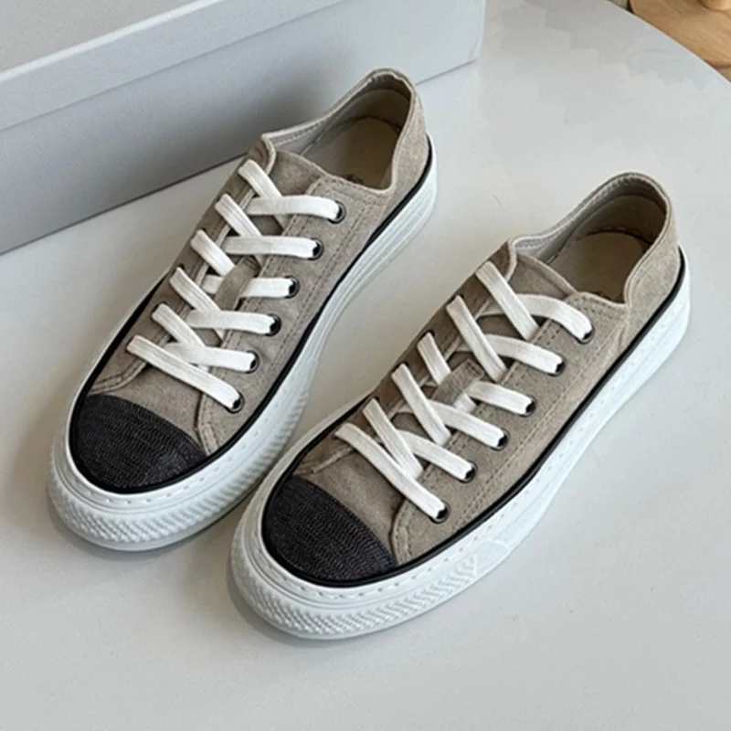 

Withered British Fashion Board Shoes Minimalist Handmade Diamond Sneakers Shoes Comfortable German Training Shoes Women
