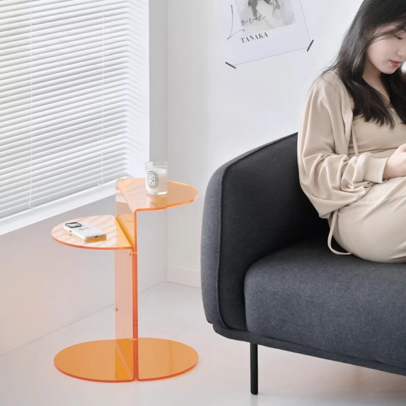 Tavolino creativo in acrilico Soggiorno Tavolino trasparente Soggiorno Mobili multifunzionali Tavolini da letto Muebles
