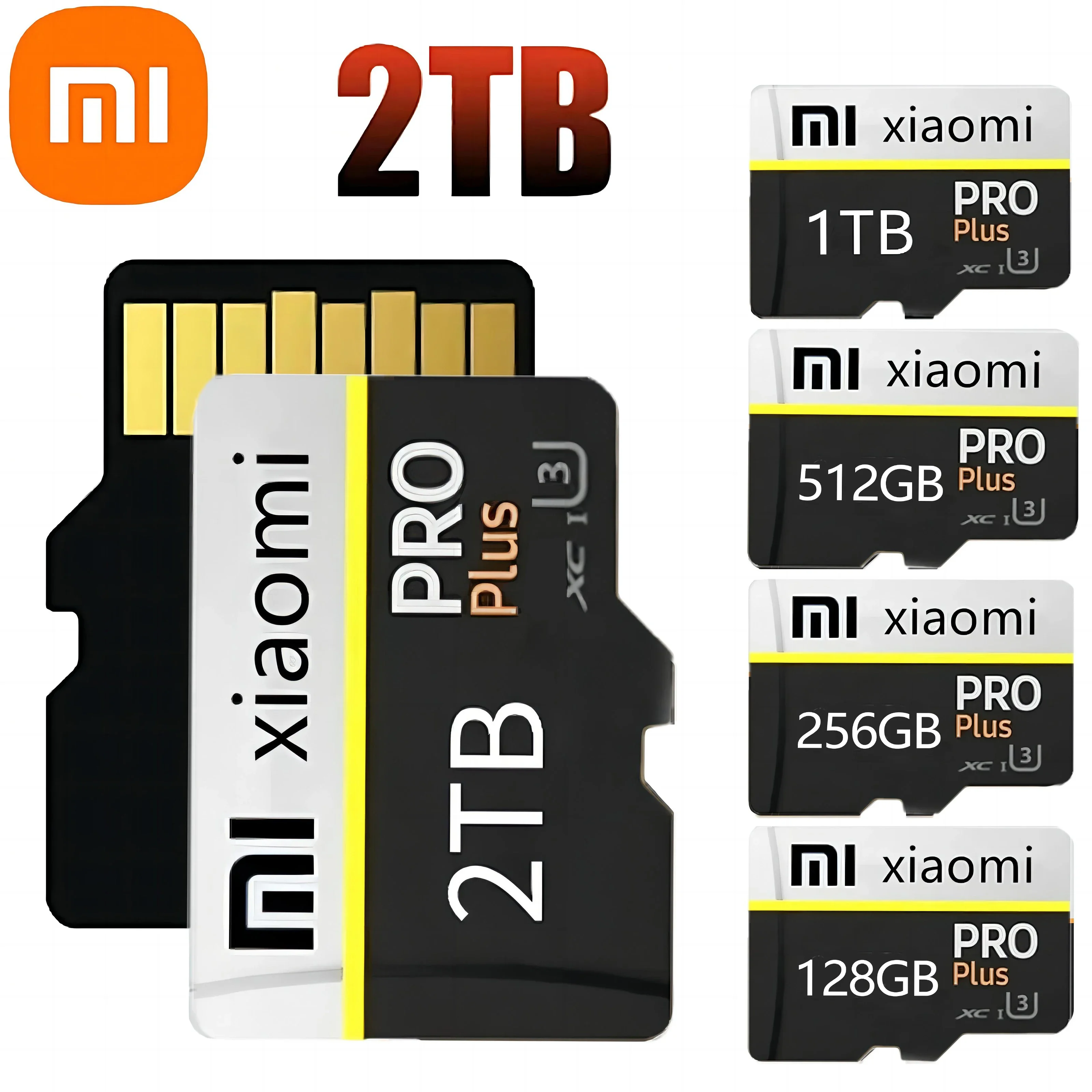 Xiaomi 2TB 1TB SD Memory 128GB Micro TF/SD Card Class 10 High Speed Flash Memory Card 512GB 256GB SD Card For Camera Phone