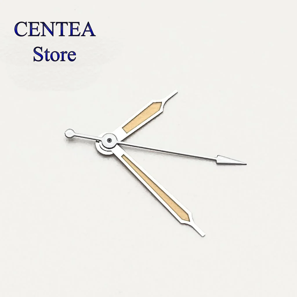 RICHUS-ponteiros de relógio luminosos, prata, amarelo, verde, verde, apto para NH35, NH36, ETA2824, 2836, Miyota8215, 821A, DG2813, 3804, PT5000 movimento