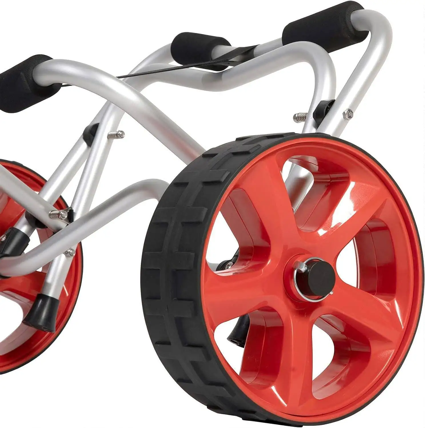 Premium Kayak Aluminum Trailer, Kayak, Surfboard Trailer, Foldable ABS Solid Wheels