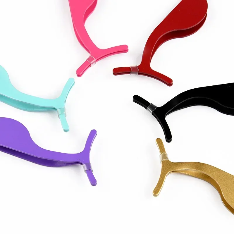 Makeup Tools Auxiliary Clip Extension Applicator Curler Nipper False Eyelash Tweezers 1pc