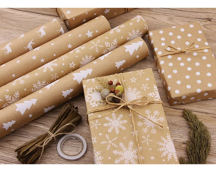 Papel De Regalo, Jolintek 6 Hojas Papel Para Envolver Regalos, Papel Regalo Plegadas Diseño De