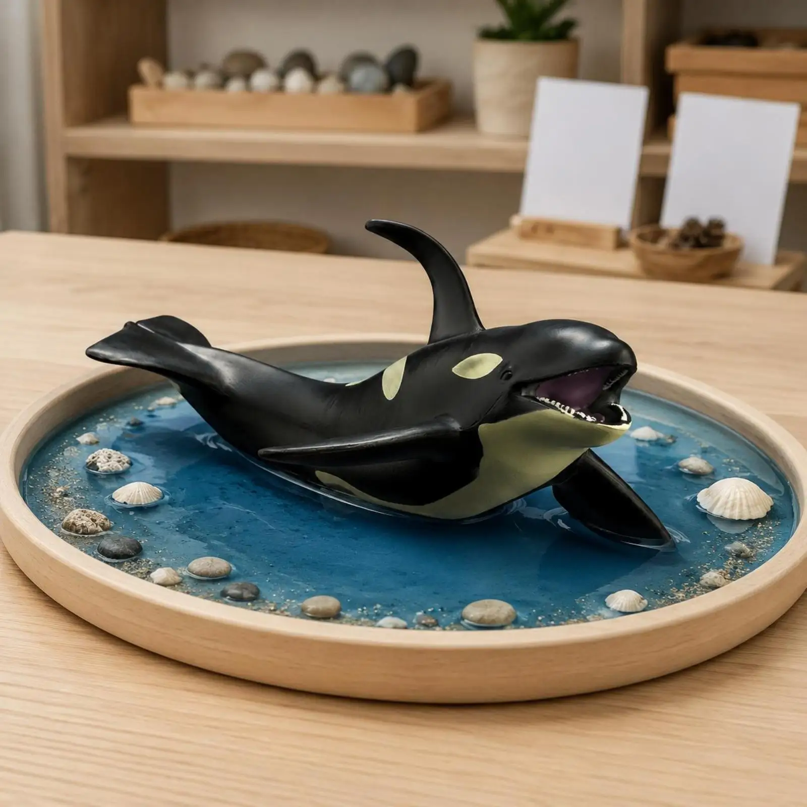 Realistic Animal Model Educational Marine Mammal Toy Screen Marine Animal Figurine Model for Kids, Learning, Playroom