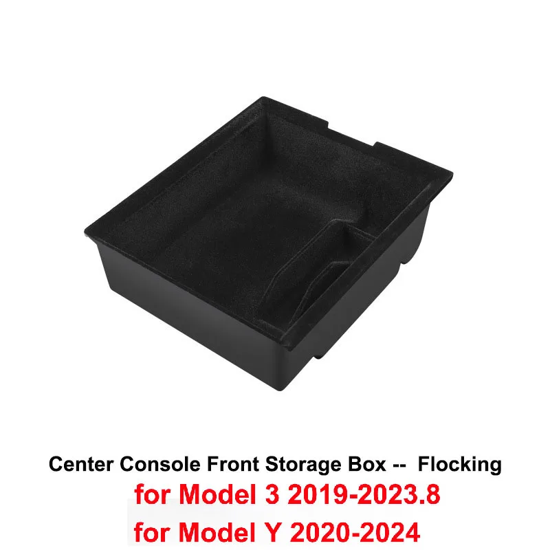 Middenconsole Organizer voor Tesla Model Y 2023 2024 Kofferbak Zijopbergdoos Bakken Massaal Armsteun Verborgen Cup Lade Console - afbeelding 1