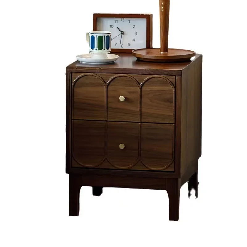 Solid wood bedside table Modern simple bedroom storage locker Bedside table