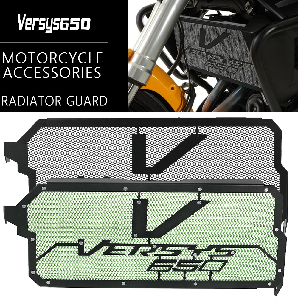 

Motorcycle Accessories For Kawasaki Versys 650 Radiator Grill Guard Versys650 Grille Protector Cover 2006-2025 2024 2023 2022