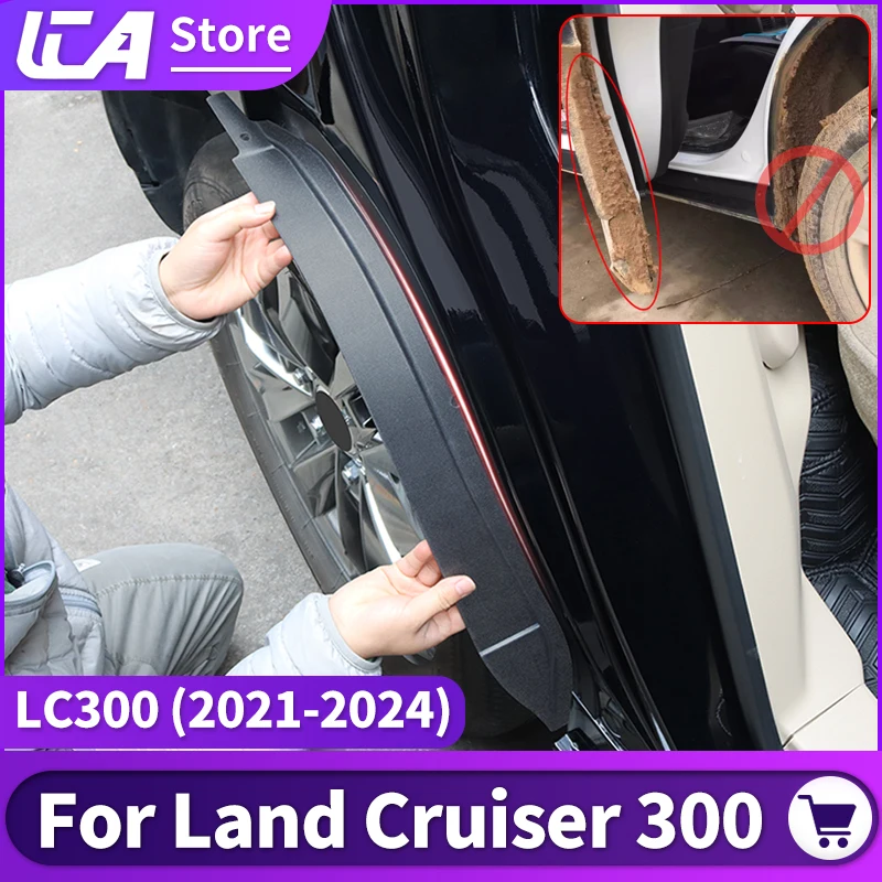 Suitable for 2021-2024 Toyota Land Cruiser Prado 300 LC300 FJ300 rear wheel fender lining modification accessories 2022 2023