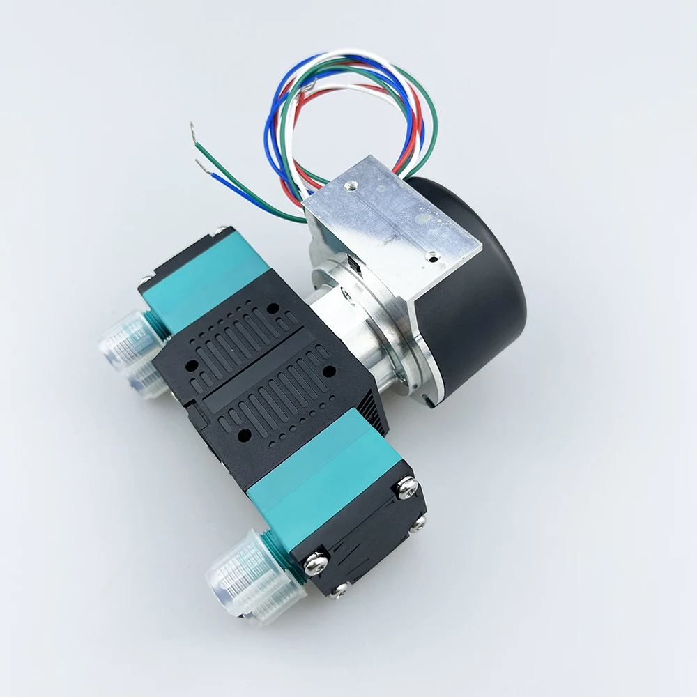 CF60LEB ダブルヘッド外部ローター ブラシレスマイクロダイアフラム液体ポンプ PWM機能 DC12V/24V ネジ式ポート OEM対応