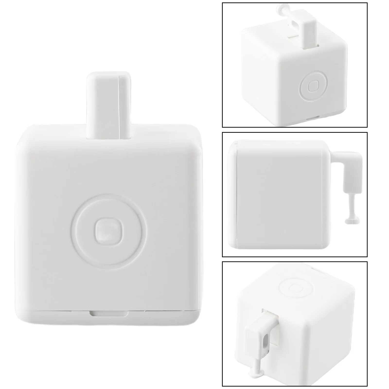 

Умный кнопочный переключатель для тумблерных выключателей с двунаправленным поворотным механизмом, управлением включением/выключением нажатием и тягой, без перепроводки.