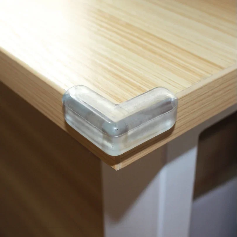 Child Safety Table Corner Protector 1/4PCS Transparent Liquid Silicone Anticollision Edge Cover Home Furniture Bumper Accessory