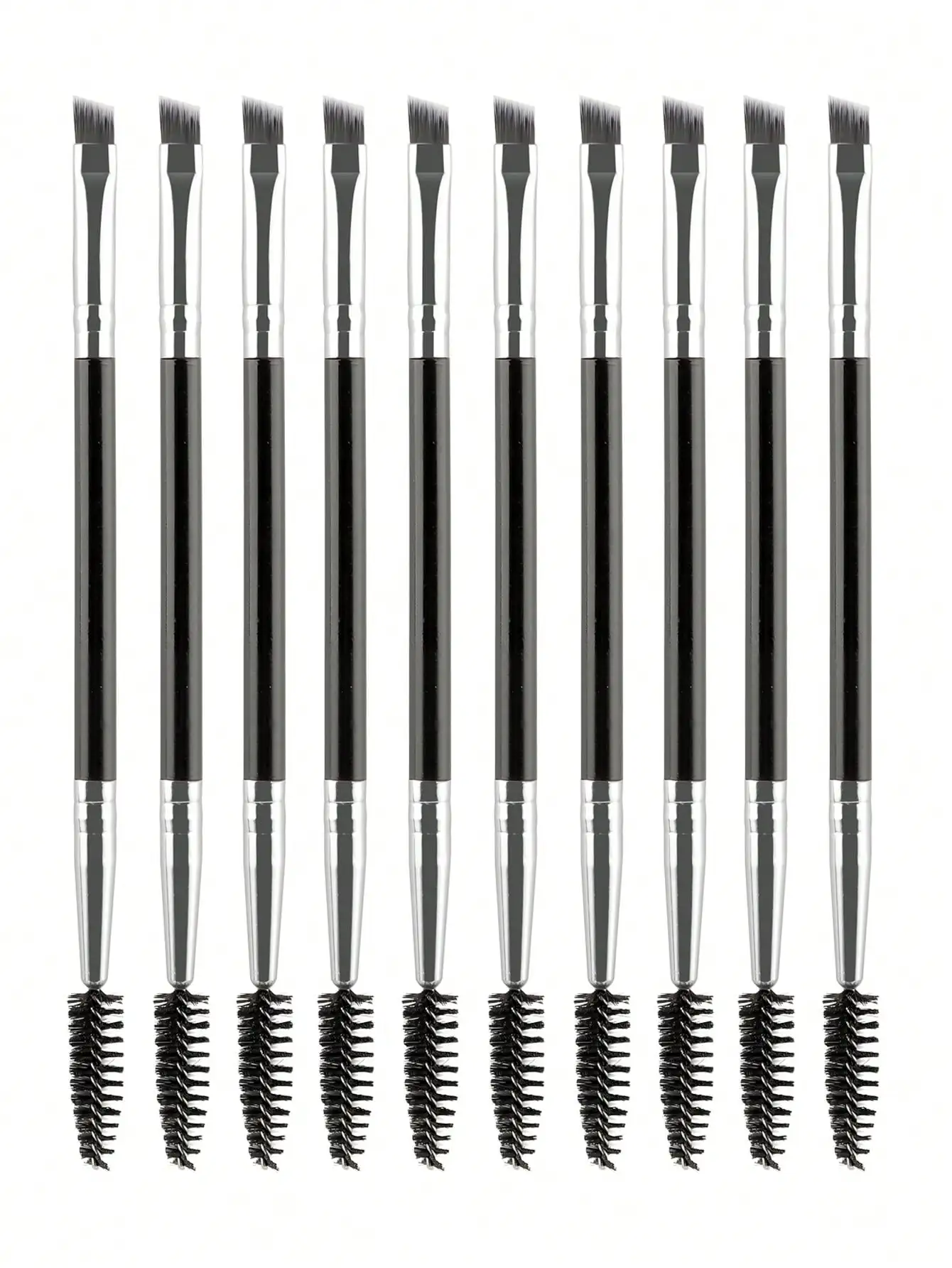 Double-Ended Eyelash Curling and Lifting Brush,Portable Eyelash Shaping and Separating Brush,Extension Detail Brush