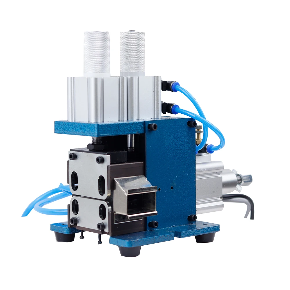 220V Automatic Pneumatic Wire Stripping Machine3F/4F Pneumatic Cable Twisting Peeling Machine Wire Cutting Stripper Blade Cutter