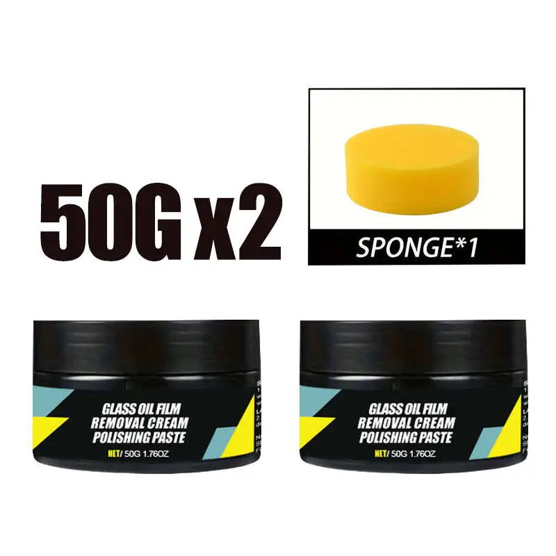 Autoglas Polish Coating Kit voor Voorruit Olie Film Verwijderingspasta Autoglas Waterafstotend Anti Regen Hydrofobe Reinigingssets