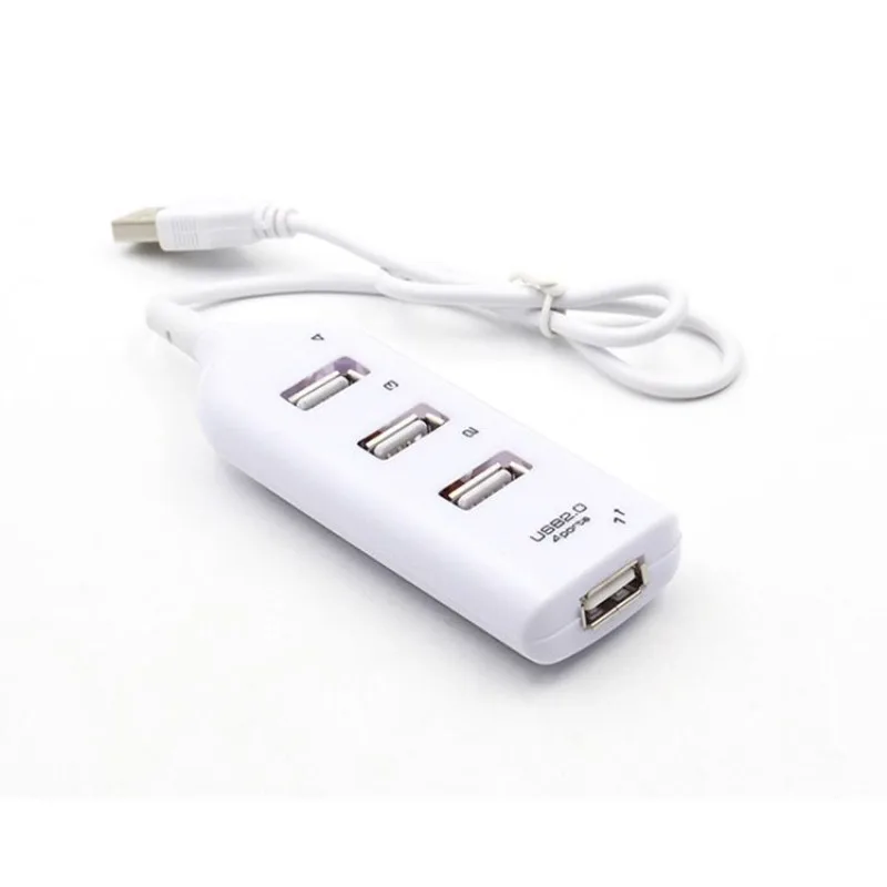 New! For PC Laptop Notebook High Speed USB Hub 4 Port USB 2.0 with Cable Mini USB Splitter Hub Use Power Adapter Multiple Socket