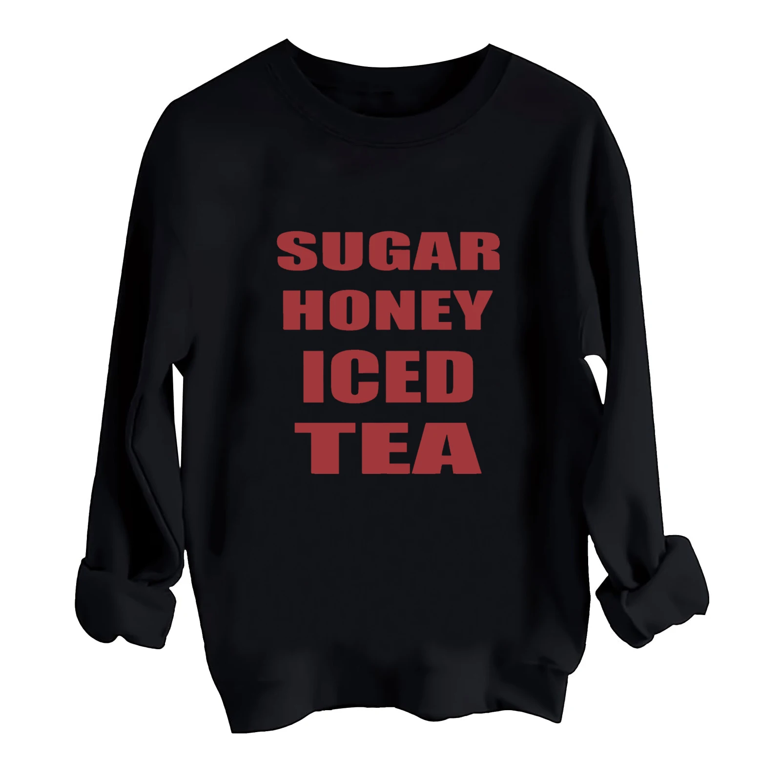 Latto Sugar Honey Iced Tea 2024 O-Neck Women and Man Sweatshirt Spring and Autumn Music Fans Gift Long Sleeve Casual